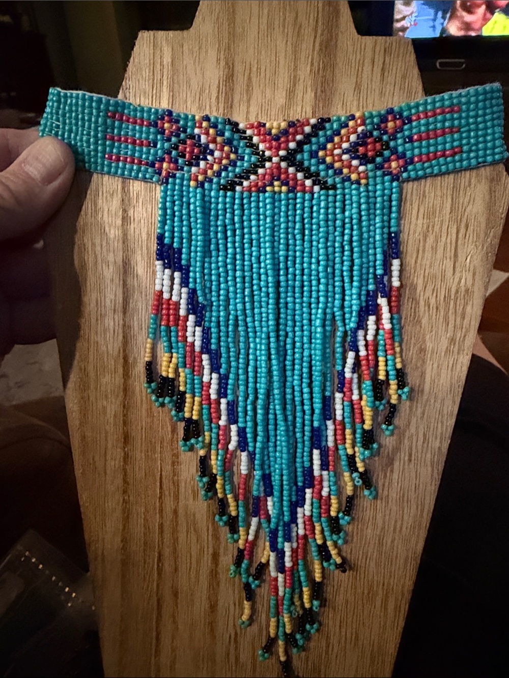 Native American Seed Bead Choker Necklace